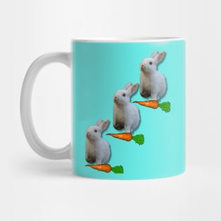 Cute white rabbit Mug